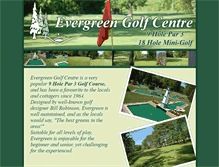 Tablet Screenshot of evergreengolfcentre.ca